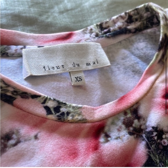 Fleur du Mal Dress - floral with underwire detail + long sleeves and side snaps! - Picture 3 of 6